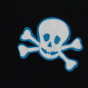 Image of SKULL ONESIE BLUE
