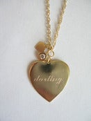 Image of Term of Endearment with Diamond - Gold Vermeil
