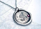 Image of Classic Wax Seal Pendant with Crystal Embellishment by Ritzy Misfit