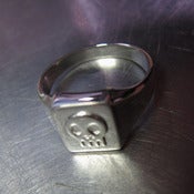 Image of Silver Skull Insignia Ring
