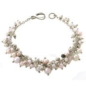 Image of Vine Bracelet, Sterling Silver w. Stones