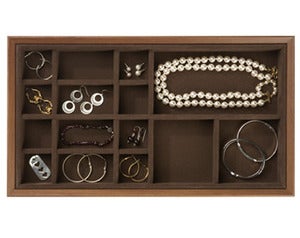 Image of 15 Compartment Wooden Jewelry Stax