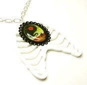 Image of Vinyl Whirlwind Rib Cage Necklace