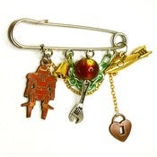 Image of Black Hole Kilt Pin Brooch