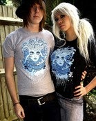 Image of Meduca face - grey t-shirt