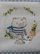 Image of Bear and Fish includes extra 'key' pattern