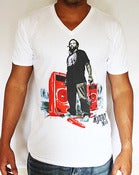 Image of Kymani Speaker Tee V-neck White