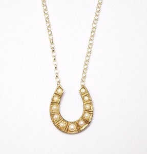 Image of REDUCED Antique horse shoe necklace
