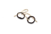 Image of single skipstone earrings