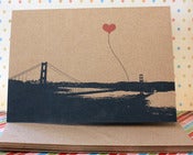 Image of San Francisco Lovers pack of 3 note cards