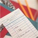 Image of Library Card {escort card}