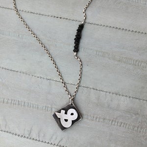 Image of Letterpress Charm Necklace
