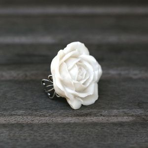 Image of Dramatic Rose Bloom Adjustable Ring - 4 Colors