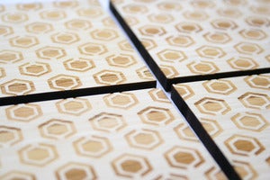 Image of hexagonal coasters