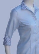 Image of Ice Blue Twill / Blue & Lilac grid / Lilac - LIMITED EDITION - 3 left 