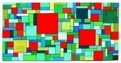 Image of Odyssey no4 - Large Geometric on Wood