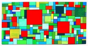 Image of Odyssey no5 - Large Geometric on Wood