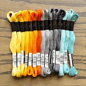 Image of Cosmo Embroidery Floss Palette : Ocean Sunset