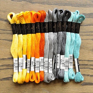 Image of Cosmo Embroidery Floss Palette : Ocean Sunset