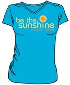 Image of Be The Sunshine Tee Shirt - Blue