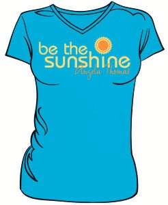 Image of Be The Sunshine Tee Shirt - Blue