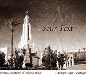 Image of Redlands LDS Mormon Temple Art 002-Personalized Temple Art