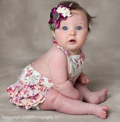 Image of Ruffled Baby Sunsuit Pattern - PDF Sewing Pattern newborn - 24 months