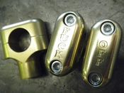 Image of FUCK OFF risers-BRASS