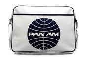 Image of PAN AM RETROBAG FAUX LEATHER WHITE  (RT-PA-WT)