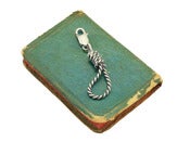 Image of Silver Hangman's Noose Zipperpull