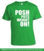 Image of POSH PUTS WEIGHT ON mens t-shirt