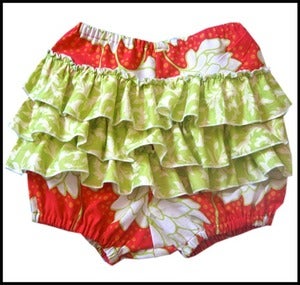 Image of Easy Ruffled or Plain Bloomers Sewing Pattern Girls 2-6 - Printable Sewing pattern