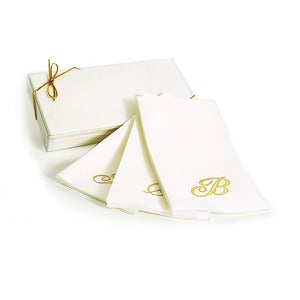 Image of Monogrammed Paper Guest Towels