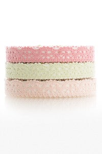 Image of 1 pack lace tape - 12mm x 2M - Lime - LT4019
