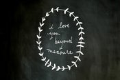 Image of spring garland & beyond measure tiding - cursive