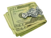 Image of Silver Victorian Money Clip