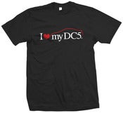 Image of I heart my DC5 Tee (Black Edition)