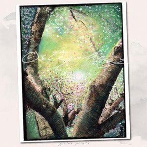 Image of Awakening Blossoms Handmade Giclee Art Print