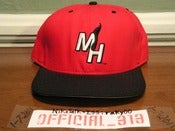 Image of VINTAGE MIAMI HEAT LOGO NEW ERA SNAPBACK HAT