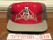Image of VINTAGE ALABAMA CRIMSON TIDE LOGO TEXT THE GAME SNAPBACK CAP HAT