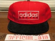 Image of VINTAGE ADIDAS SOCCER SUEDE SNAPABACK CAP HAT