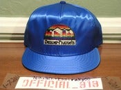 Image of VINTAGE DENVER NUGGETS LOGO SATIN AJD SNAPBACK CAP HAT