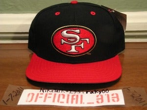 Image of VINTAGE SAN FRANCISCO 49ERS LOGO  NEW ERA SNAPBACK CAP HAT