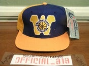 Image of VINTAGE GOLDEN STATE WARRIORS LOGO TEXT SPORTS SPECIALTIES CAP HAT