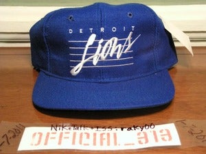 Image of VINTAGE DETROIT LIONS SCRIPT DREW PEARSON SNAPBACK CAP HAT