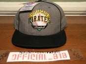 Image of VINTAGE PITTSBURGH PIRATES  JERSEY TEXT THE GAME SNAPBACK CAP HAT