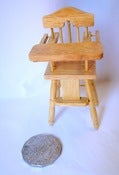Image of Wooden Dollhouse High Chair