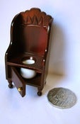 Image of Dollhouse Wooden Commode Chair