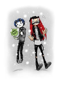 Image of "SERA n' TESS" signed print