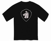 Image of Black Men's Ring Spun Shield Tee